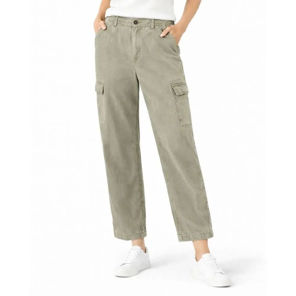 YFB Young Fabulous Broke green wide leg cargo pant size M